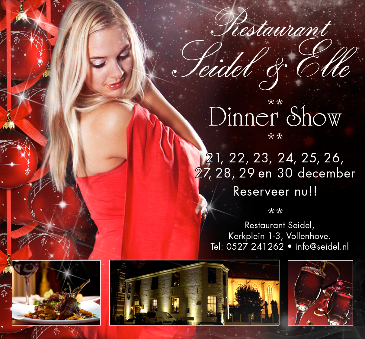 Diner Show @ Restaurant Seidel | Vollenhove | Overijssel | Nederland